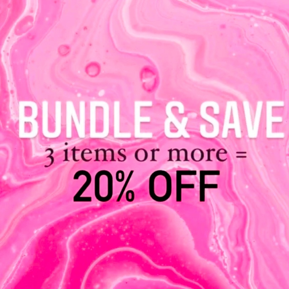 BUNDLE & SAVE for 20% off!!!